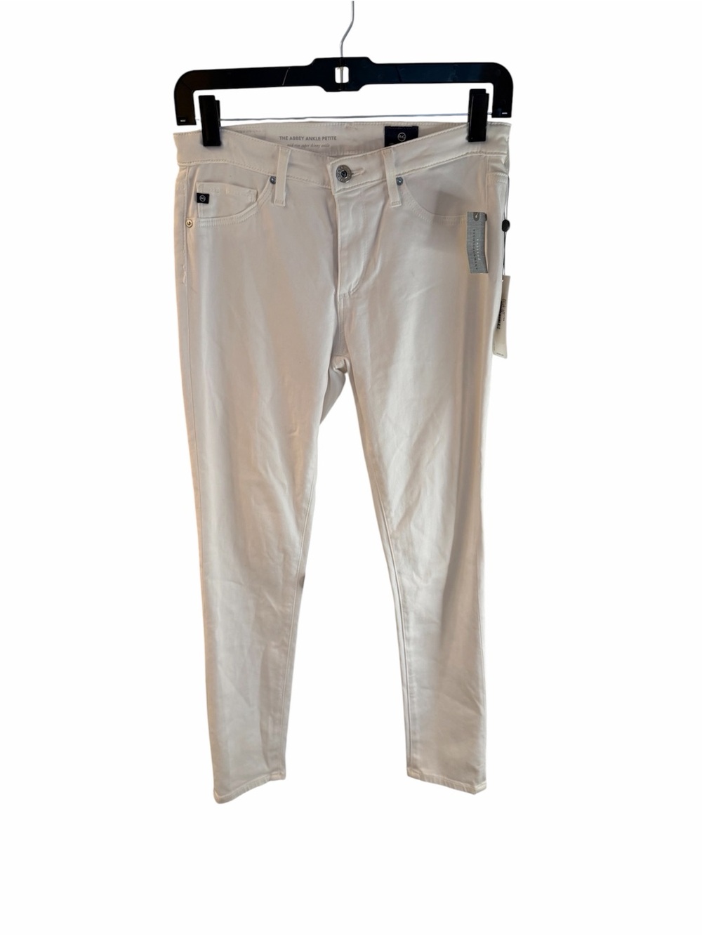 Anthropologie Petites Cream Slim Jeans